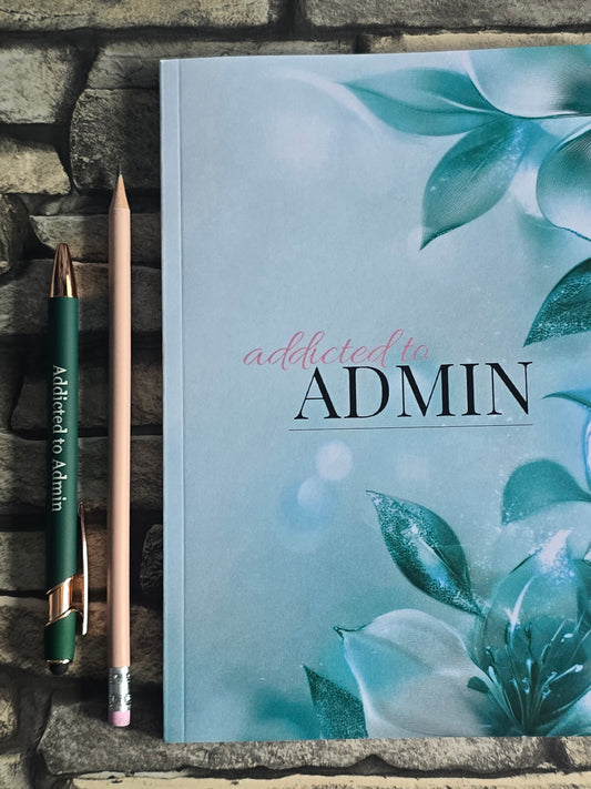 A5 bold teal notebook with glossy cover and lined pages, clean modern stationery for everyday notes.