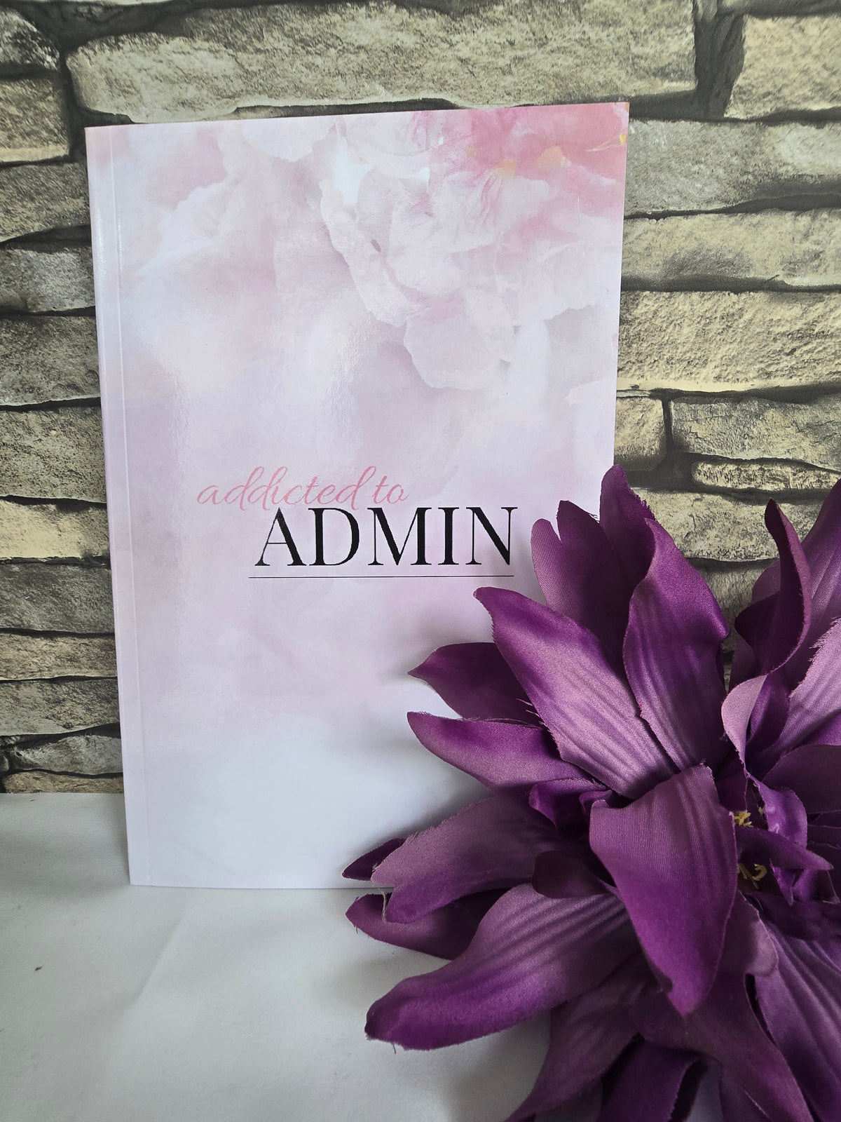 Subtle Floral Pink A5 Notebook – Lined Journal & Gift for Her