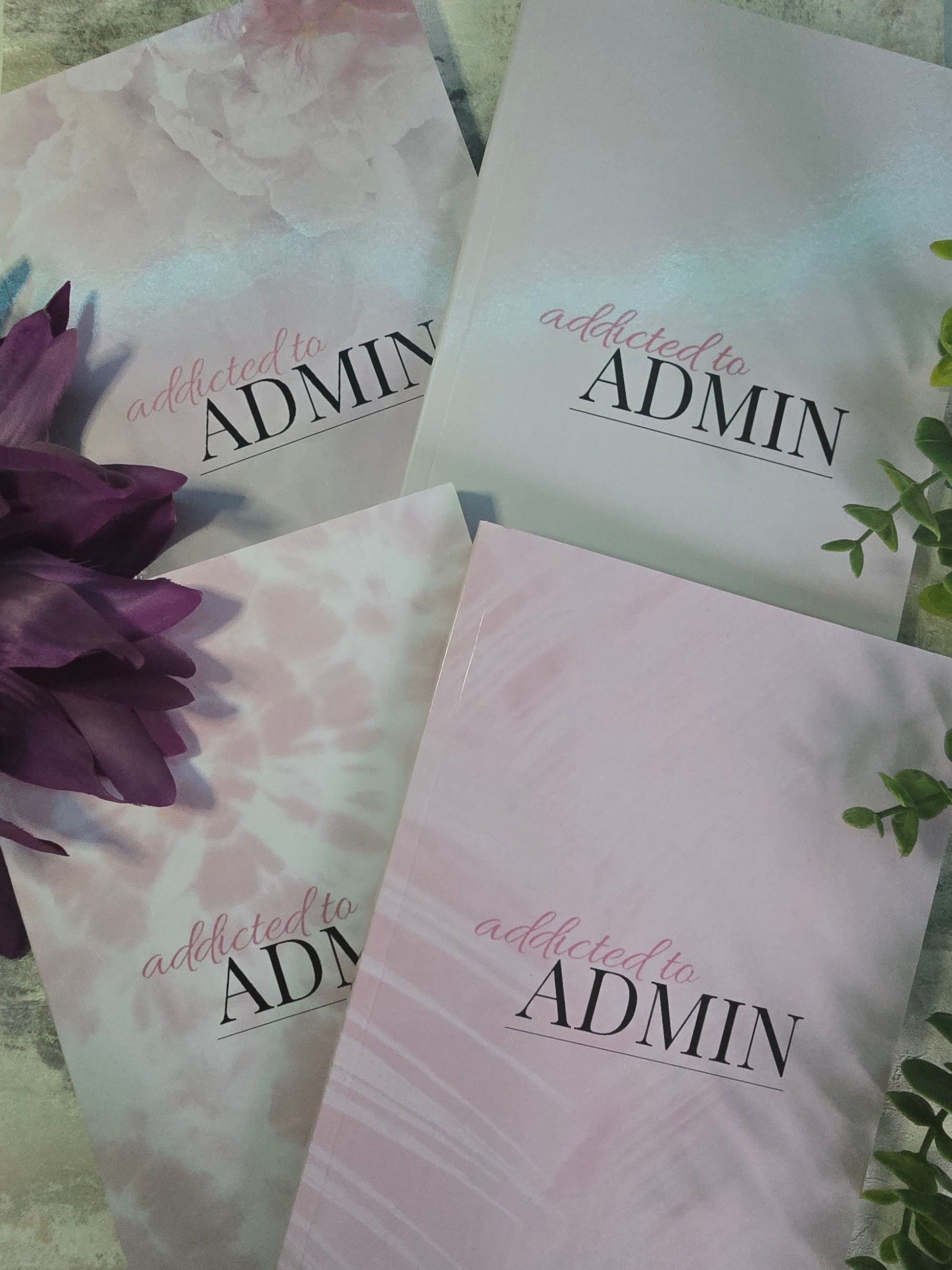 A5 pink collection of notebooks with glossy cover and lined pages, perfect for journaling or stationery lovers.