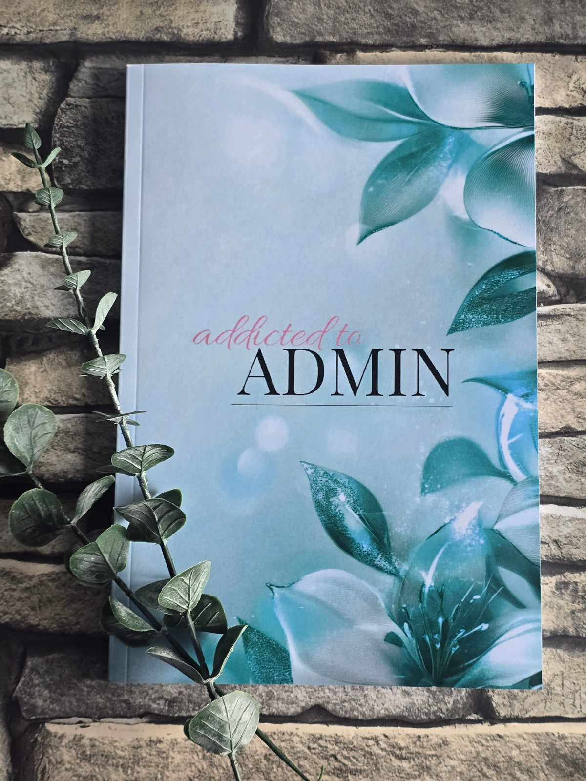 A5 bold teal notebook with glossy cover and lined pages, clean modern stationery for everyday notes.