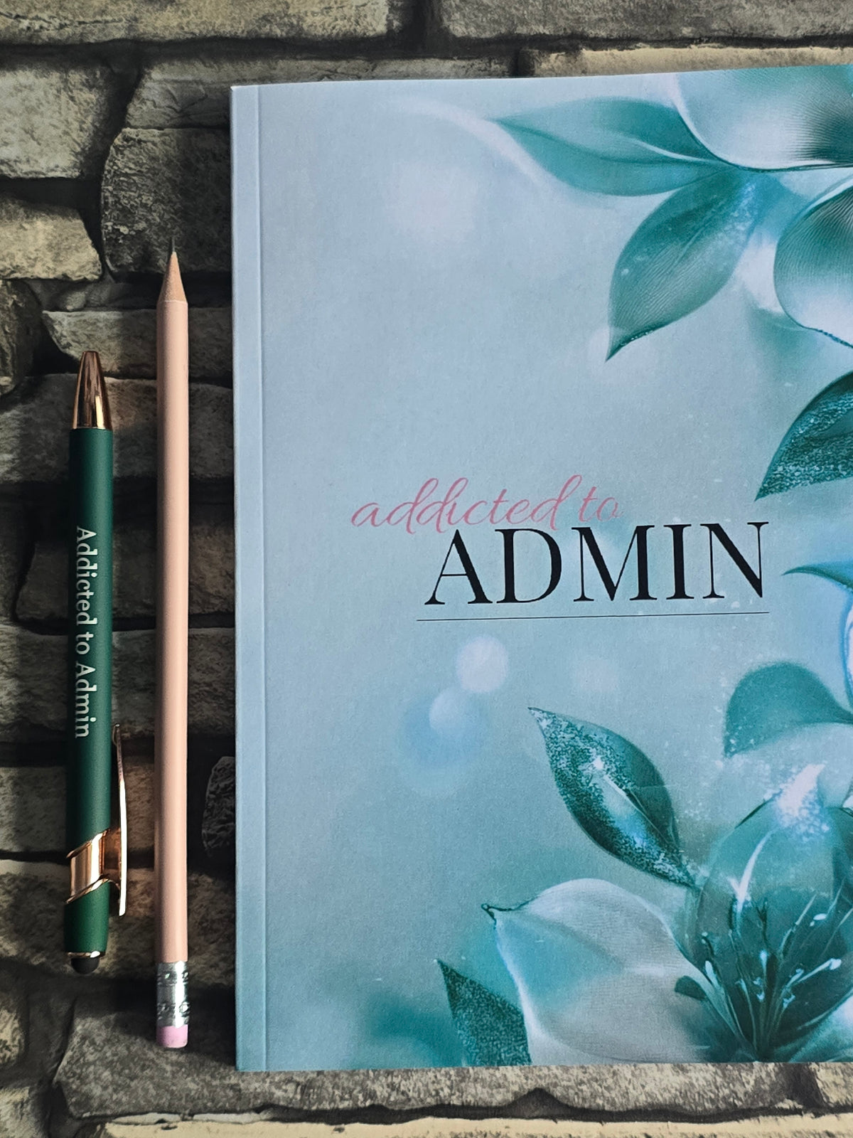 A5 bold teal notebook with glossy cover and lined pages, clean modern stationery for everyday notes.