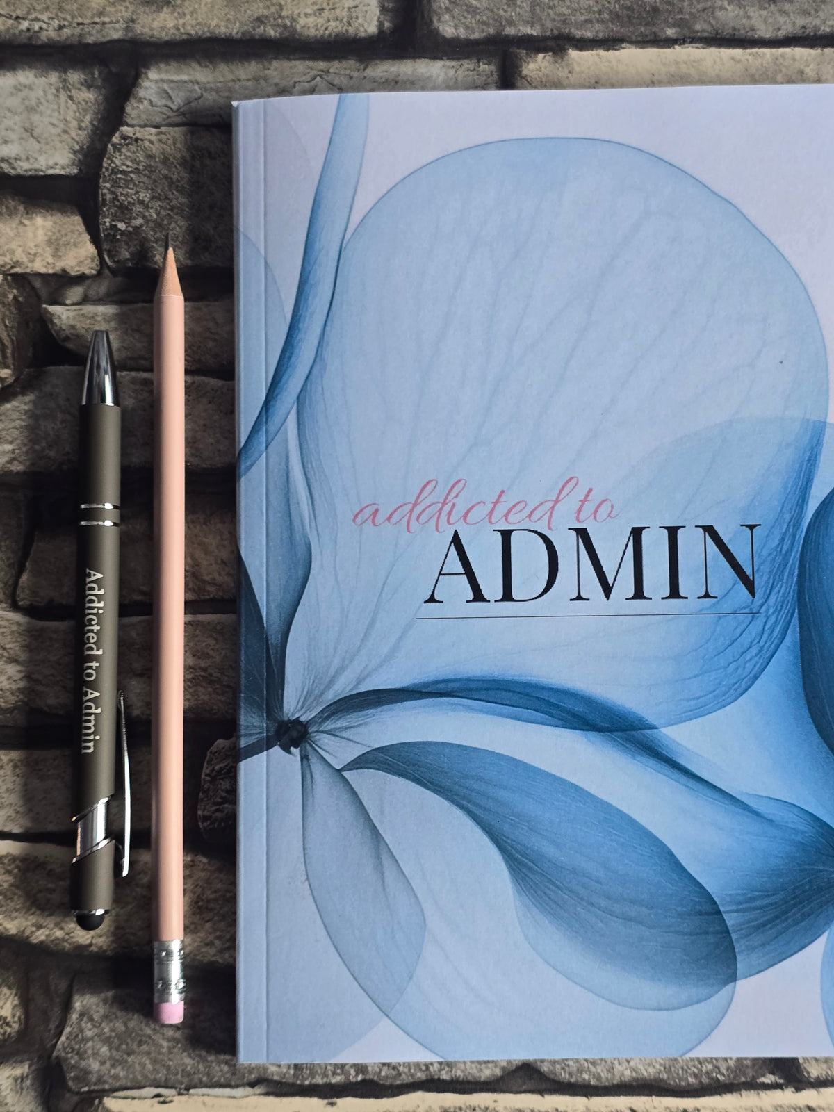 A5 fresh blue notebook with glossy cover and lined pages, simple stationery for home, office, or study.
