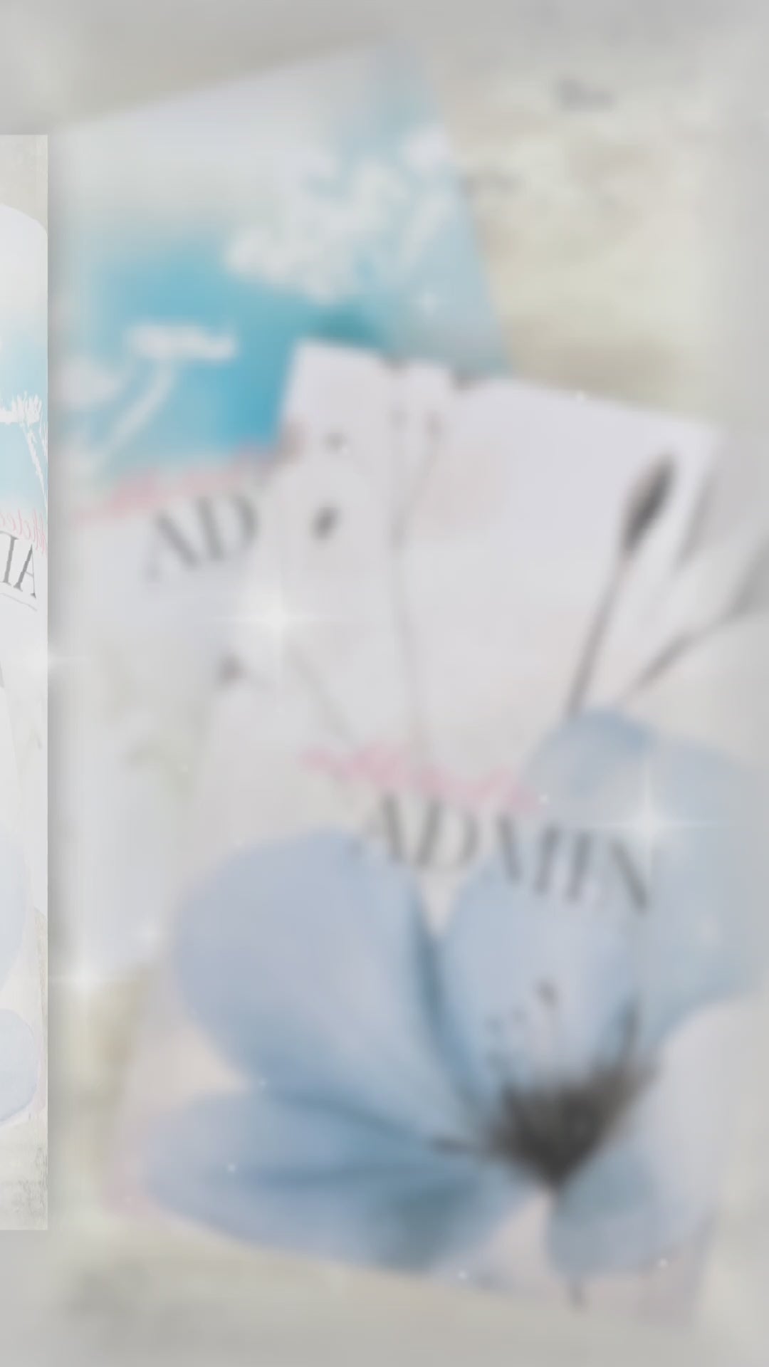 A5 teal and blue floral notebooks with glossy cover and lined pages, modern stationery for work, school, or journaling